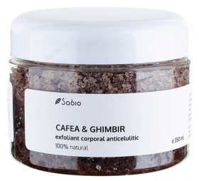 Exfoliant anticelulitic – Cafea si Ghimbir – 350ml - Sabio