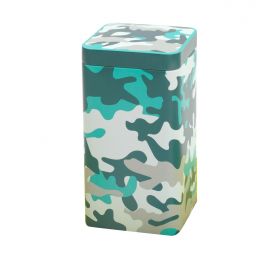 Cutie pentru ceai - Camouflage Petrol, 500g | Eigenart