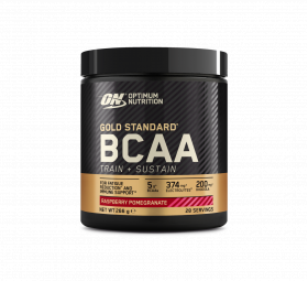 Pudra energizanta BCAA Train Sustain Raspberry Pomegranate, 266g, Optimum Nutrition