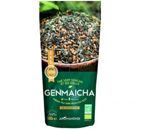 Ceai verde cu orez Genmaicha vrac, eco-bio, 100g - Aromandise