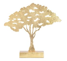 Decoratiune Leaf Tree, Mauro Ferretti, 43.5x8x41.5 cm, fier, auriu