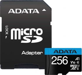 Card memorie ADATA Micro SDXC Clasa 10 UHS-I 256GB + Adapter SD