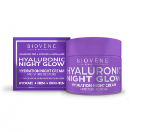 Crema hidratanta de noapte Hyaluronic Night Glow, 50ml, Biovene