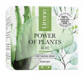 Crema hidratanta pentru zi si noapte Aloe Power Of Plants, 50ml, Lirene