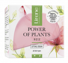 Crema cu efect de lifting pentru zi si noapte Trandafir Power Of Plants, 50ml, Lirene