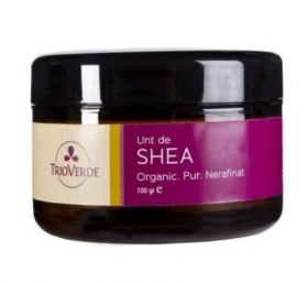 Unt de shea nerafinat, eco-bio, 100g - Trio Verde