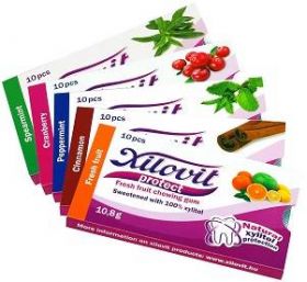 Xilovit - guma de mestecat cu xylitol - spearmint 10,8g