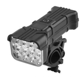 Far LED pentru bicicleta 12 LED 5 Moduri Iluminare + Claxon XK-012