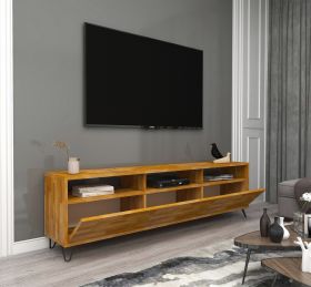 Comoda TV, Woodface, Holmes, 178 x 50 x 30 cm, pal melaminat, stejar