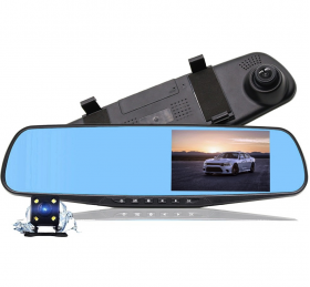 Oglinda Auto cu Camera Fata - Spate Display 4.3"