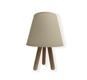 Lampa de masa, 203- B- Wood, FullHouse, 22 x 33 cm, 1 x E27, 60W, bej/natural