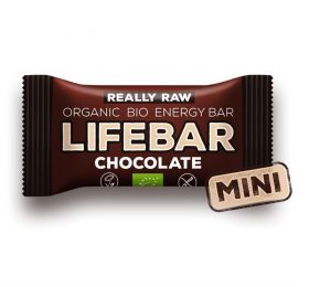 Baton cu ciocolata raw Lifebar Bio, 25g, Lifefood