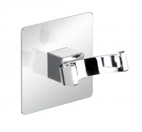 Suport autoadeziv pentru racleta, Wenko, Quadro Turbo-Loc®, 23 x 17.5 x 5 cm, inox/plastic