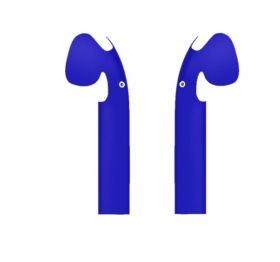 Autocolant de protecție pentru căști Apple Airpods 1 pereche albastru inchis