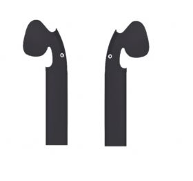 Autocolant de protecție pentru căști Apple Airpods 1 pereche negru