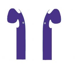 Autocolant de protecție pentru căști Apple Airpods 1 pereche violet