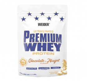 Pudra proteica cu aroma de Chocolate-Nouga Premium Whey, 500g, Weider