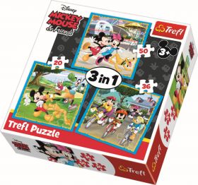 PUZZLE TREFL 3IN1 MICKEY MOUSE SI PRIETENII