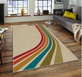 Covor, ASR CRPT-3 , 100x140 cm, Poliester, Multicolor