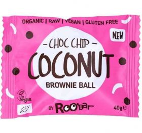 Brownie ball cu cocos, eco-bio, 40 g, Roobar