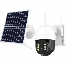 Camera de Supraveghere 4G cu Panou Solar PTZ Wifi Vedere Nocturna si Senzor Miscare