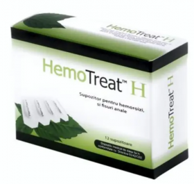 Supozitoare pentru hemoroizi HemoTreat H, 12 bucati - GlobalTreat