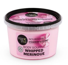 Souffle de corp cu capsuni si cocos Whipped Meringue, 250ml, Organic Shop