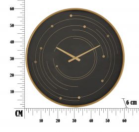 Ceas de perete Plix, Mauro Ferretti, Ø60 cm, fier/sticla