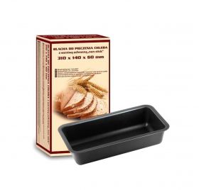 Forma cozonac cu invelis non-stick, Snb, 31 x 14 x 6 cm, aluminiu, gri