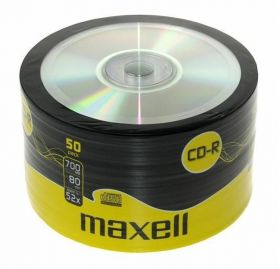 cd-r 700mb, 52x, 50 buc pe folie, maxell