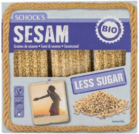 Batoane eco-bio crocante cu susan, 75g Schock's