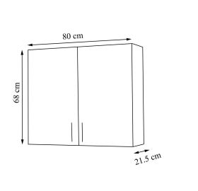 Dulap baie Roma 80 x 68 cm