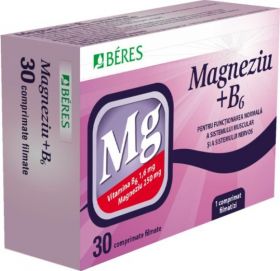 BERES MAGNESIUM + B6 30 COMPRIMATE FILMATE