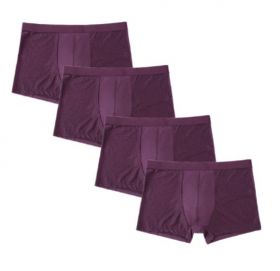 Boxeri pentru bărbați Edvin - 4 buc burgundy XL