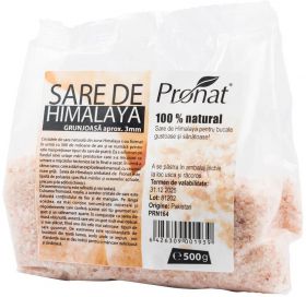 Sare de Himalaya grunjoasa aprox. 3mm, 500g - Pronat