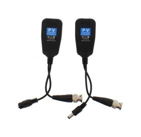 Video balun HD pasiv cu alimentare, mufa RJ45 Well