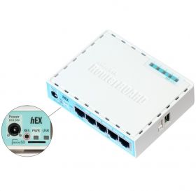 mikrotik Mikrotik RB750GR3 router cu fir Gigabit Ethernet Turcoaz, Alb (RB750GR3)