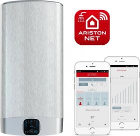 Boiler electric Ariston VELIS EVO Wi-Fi 50 EU, 50 litri, Afisaj Inteligent, 2 rezervoare emailate cu titan, instalare V/O, 2 x 1500 W