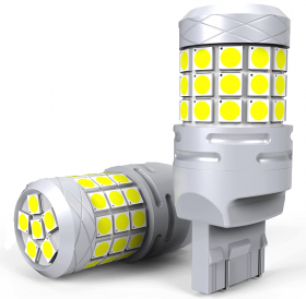 Set 2 becuri auto LED T20 42 SMD 120W 6000K 10000LM