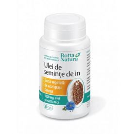 Ulei de seminte de in 1000mg 30cps - Rotta Natura