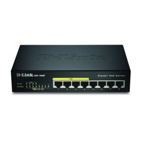 D-Link DGS-1008P/E switch-uri L2 Power over Ethernet (PoE) Suport Negru (DGS-1008P/E)