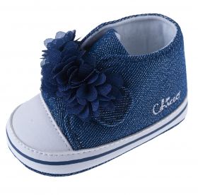 Ghete copii Chicco Naira material textil, bleumarin cu model, 67043-62P