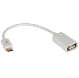 Adaptor Micro USB la USB K68 alb