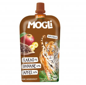 Pireu mere-banane-cacao Eco, 120g, Mogli