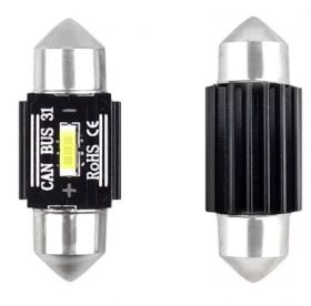 Set 2 Becuri Auto LED Canbus SMD 1860 12-24V C5W 31 mm