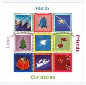 Felicitare cu CD - Friends, family, love, Christmas | Aurora Print