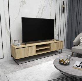 Comoda TV, Kalune Design, Escape 180, 180x50x40 cm, Pâslă / Negru