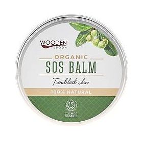 Balsam SOS cu oxid de Zinc pentru piele cu probleme, eco-bio, 60 ml, Wooden Spoon