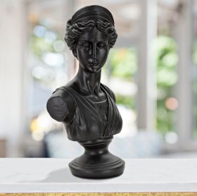 Decoratiune, Mauro Ferretti, Roman Woman, 22 x 16 x 41 cm, polirasina, negru