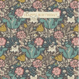 Felicitare - William Morris - Happy Birthday - model 3 | Ling Design